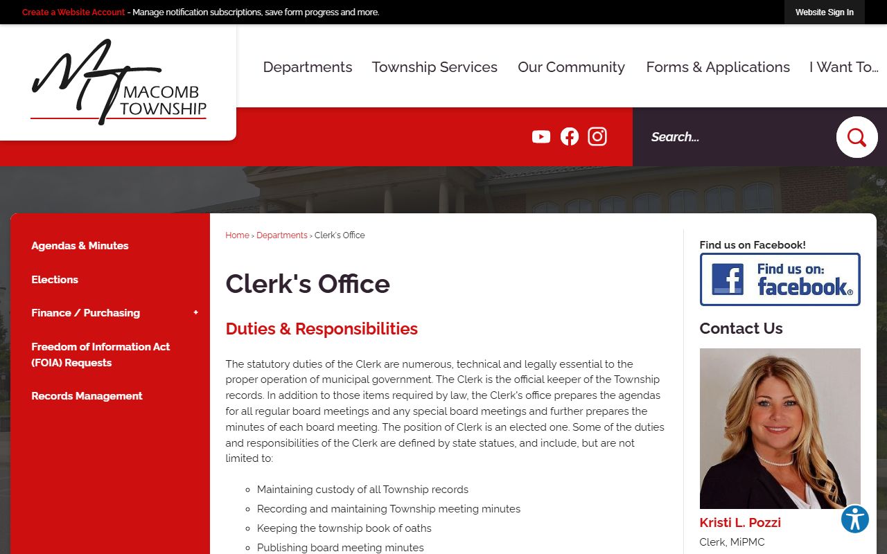 macomb township divorce decree records