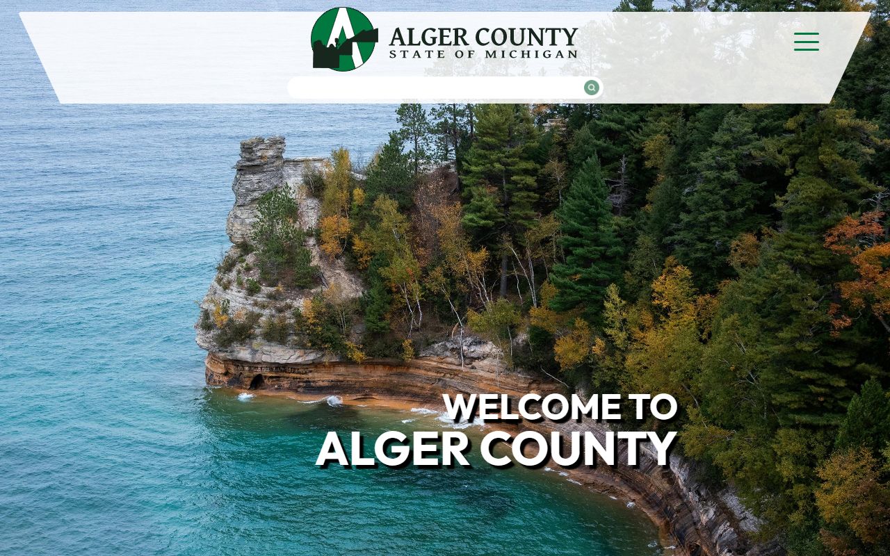 Alger County main website for divorce decree records and court information