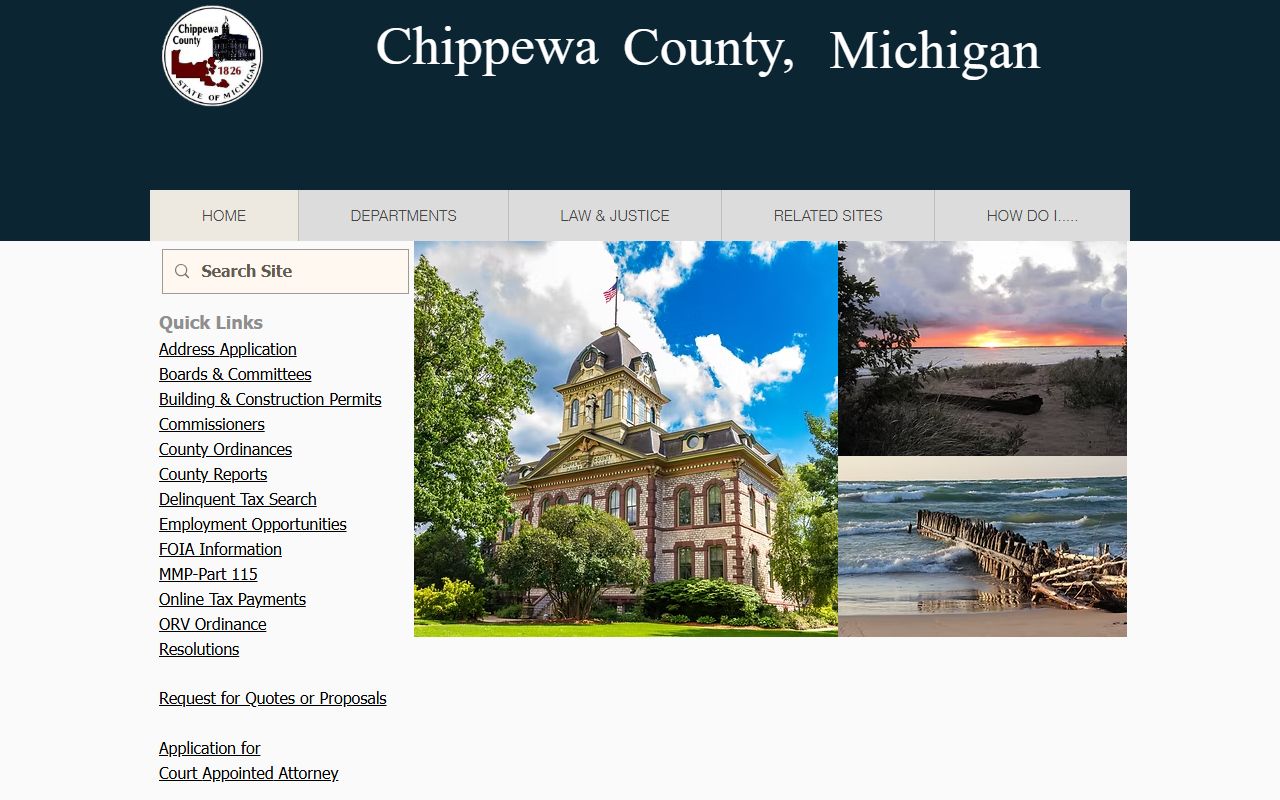 Chippewa County website for divorce decree records and clerk services in Sault Ste. Marie