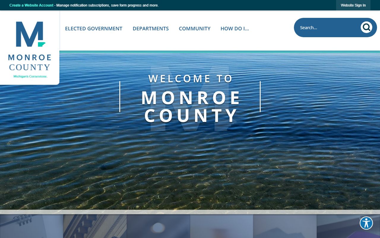 Monroe County official website for accessing divorce decree records and court contacts