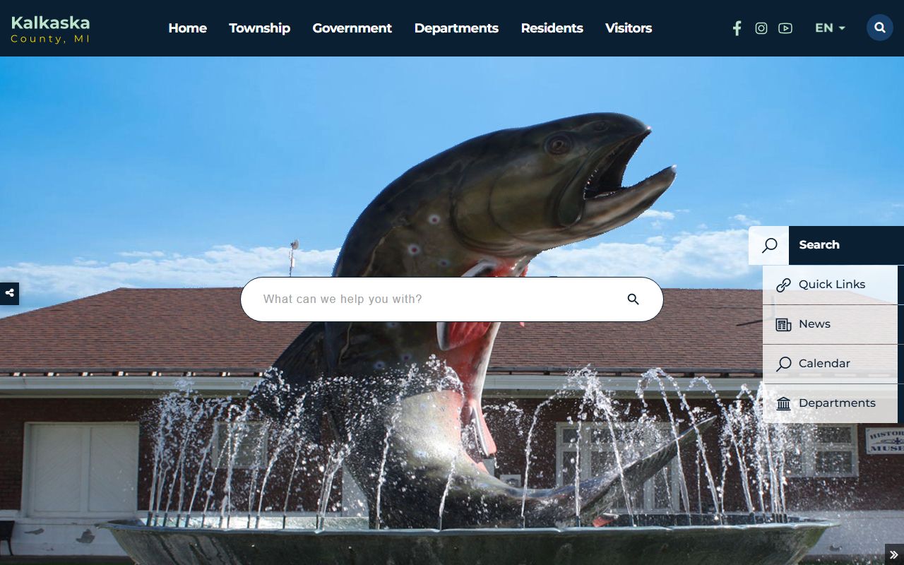 Kalkaska County Michigan government website for divorce decree records information