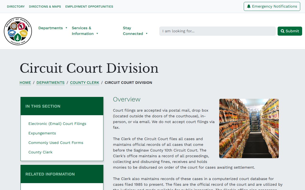 saginaw county divorce decree records circuit court